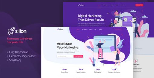 Silion – Digital Marketing Elementor Template Kit