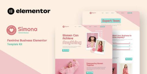 Simona – Feminine Business Elementor Template Kit