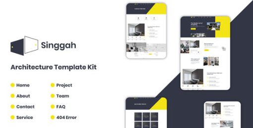 Singgah – Architecture Elementor Pro Template Kit