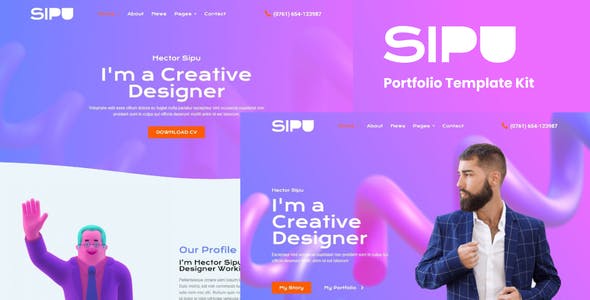Sipu – Creative Portfolio Elementor Template Kit Sipu – Creative Portfolio Elementor Template Kit