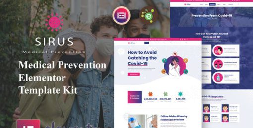 Sirus – Medical Prevention Elementor Template Kit