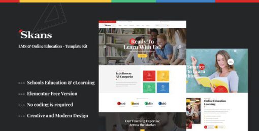 Skans – Learning & Online Education Elementor Template Kit