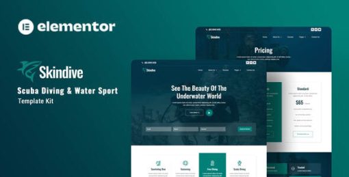 Skindive – Scuba Diving & Water Sport Elementor Template Kit