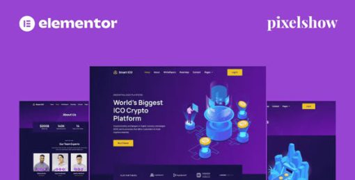Smart ICO – Crypto Currency Elementor Pro Full Site Kit