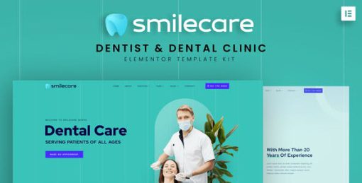 Smilecare – Dentist & Dental Clinic Elementor Template Kit