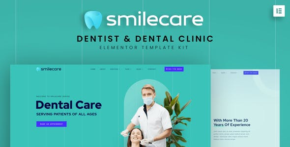 Smilecare – Dentist & Dental Clinic Elementor Template Kit Smilecare – Dentist & Dental Clinic Elementor Template Kit
