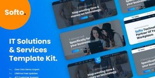 Softo IT Solutions & Business Elementor Template Kit