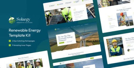 Solargy – Solar & Alternative Energy Elementor Template Kit