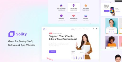 Solity – SaaS & Startup Elementor Template Kit
