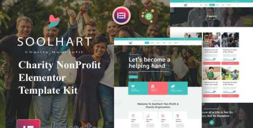 SoolHart – Charity NonProfit Elementor Template Kit