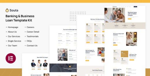 Souta – Banking & Business Loan Elementor Template Kit