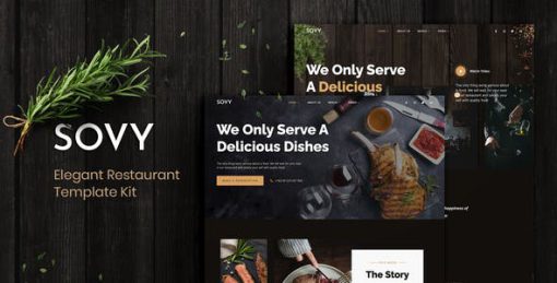 Sovy – Restaurant Elementor Template Kit
