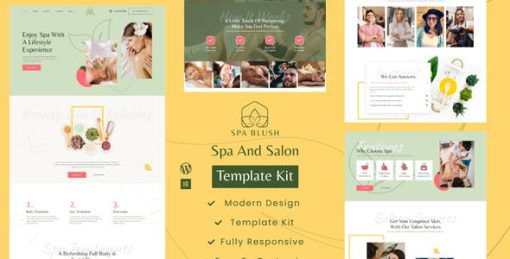 Spa Blush – Beauty Massage & Wellness Elementor Template kit
