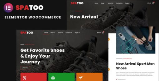 Spatoo – Modern Shoes eCommerce Elementor Template Kit