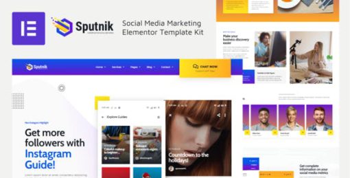 Sputnik – Social Media Marketing Elementor Template Kit