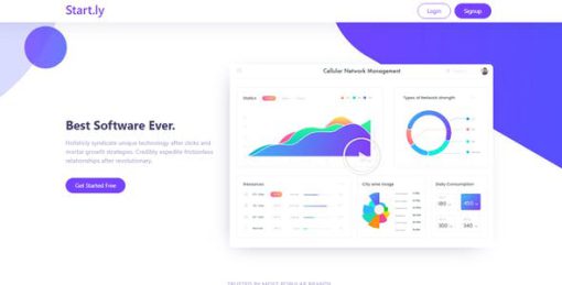 Startly Template Kit for Startups, SaaS & Software