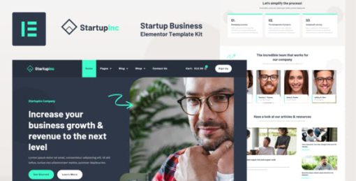 StartupInc – Startup Business Elementor Pro Template Kit
