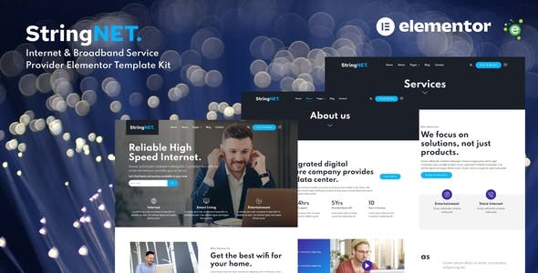StringNET – Internet & Broadband Service Provider Elementor Template Kit StringNET – Internet & Broadband Service Provider Elementor Template Kit