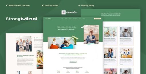 StrongMind – Mental Health & Psychologist Elementor Pro Template Kit