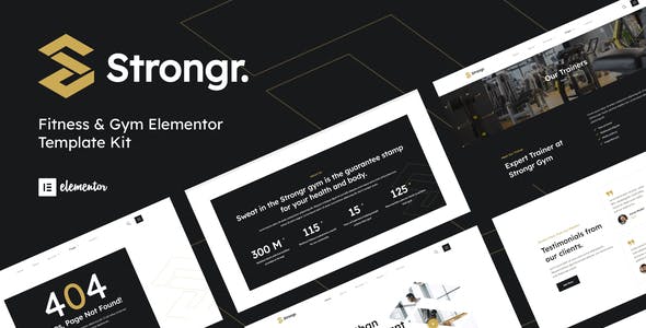 Strongr – Fitness & Gym Elementor Template Kit Strongr – Fitness & Gym Elementor Template Kit