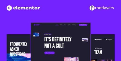 SuperNFT – NFT Portfolio Elementor Pro Full Site Template Kit
