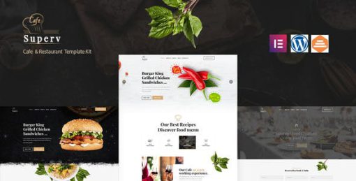 Superv Cafe – Restaurant Elementor Template Kit