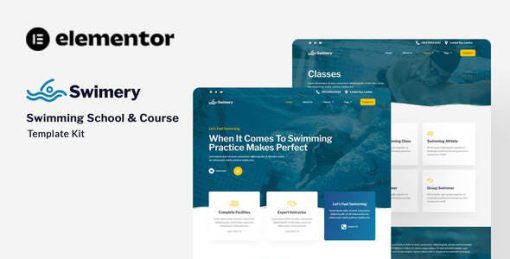 Swimery – Swimming School & Course Elementor Template Kit
