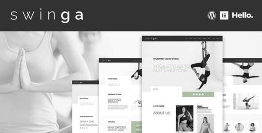 Swinga – Yoga Health Coach Fitness Studio Elementor Template Kit