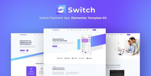 Switch – Payment App Elementor Template Kit