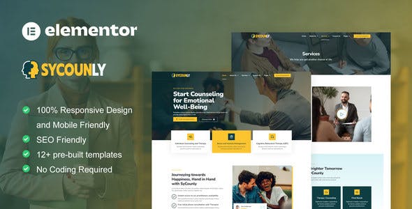 Sycounly – Psychology & Counseling Services Elementor Pro Template Kit Sycounly – Psychology & Counseling Services Elementor Pro Template Kit