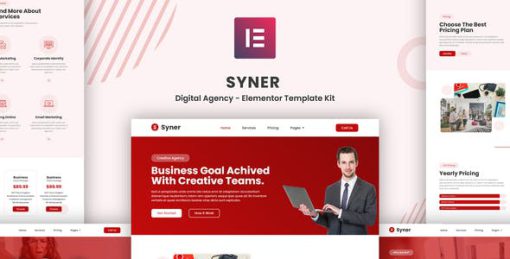 Syner – Creative Agency Elementor Template Kit