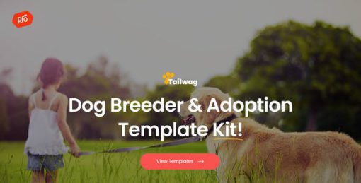 Tailwag – Dog Breeder & Adoption Elementor Template Kit