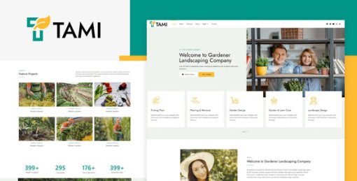 Tami – Landscape & Gardening Elementor Template Kit