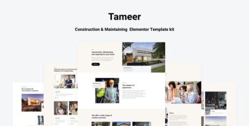 Tammer – Construction & Maintenance Elementor Template kit