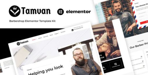 Tamvan – Barbershop Elementor Template Kit