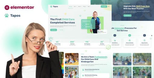 Tapos – Child Care & Kindergarten Elementor Template Kit