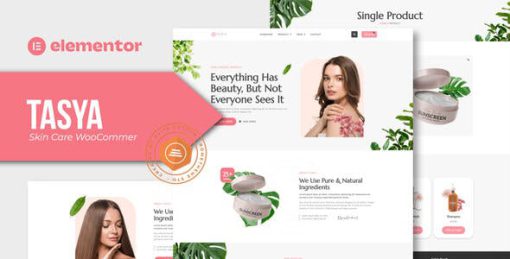 Tasya – Skin Care WooCommerce Elementor Template Kit