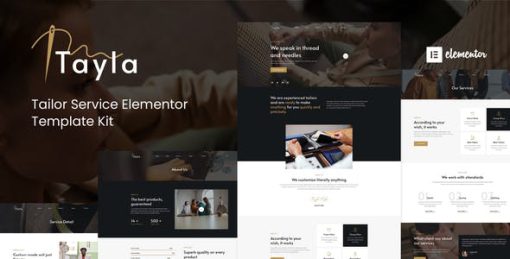 Tayla – Tailor Service Elementor Template Kit