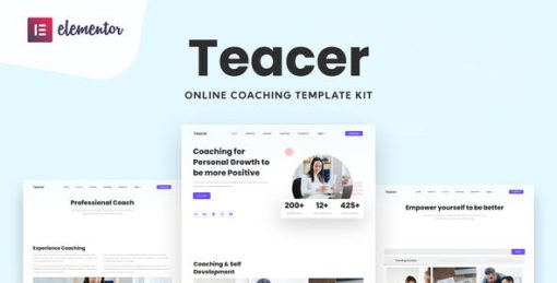 Teacer – Online Coaching Elementor Template Kit