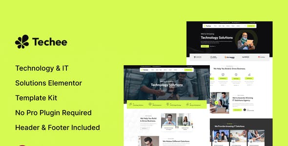 Techee – Technology & IT Solutions Elementor Template Kit Techee – Technology & IT Solutions Elementor Template Kit