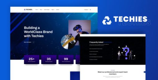 Techies – Technology Branding Agency Elementor Pro Template Kit