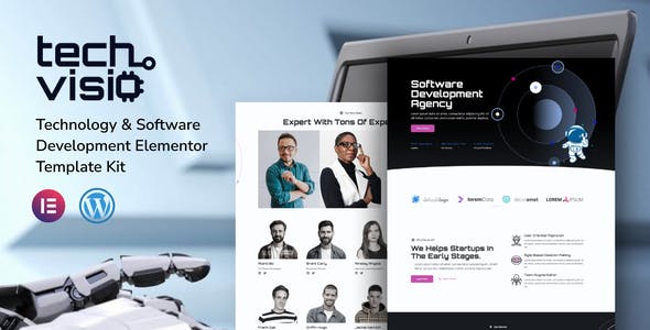 Techvisio – Technology & Software Development Elementor Pro Template Kit Techvisio – Technology & Software Development Elementor Pro Template Kit