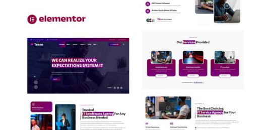 Tekno – IT Service & Software Developer Elementor Template Kit