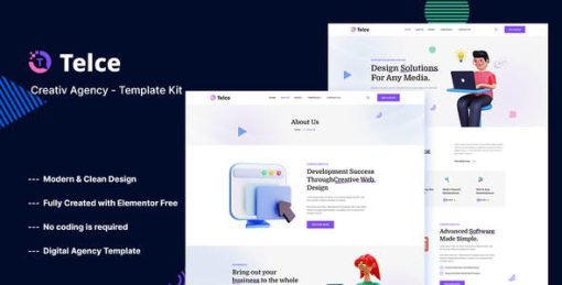 Telce – Creative Agency Elementor Template Kit