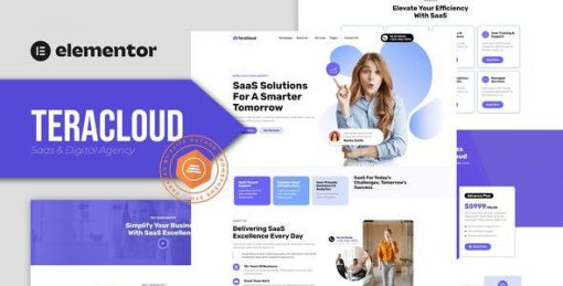 Teracloud – Saas & Digital Agency Elementor Template Kit