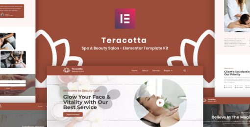 Teracotta – Spa & Beauty Salon – Elementor Template Kit