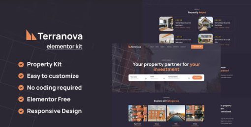 Terranova – Real Estate Elementor Pro Template Kit