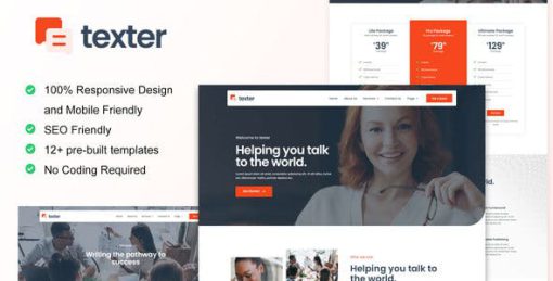 Texter – Content Writing Service Agency Elementor Kit