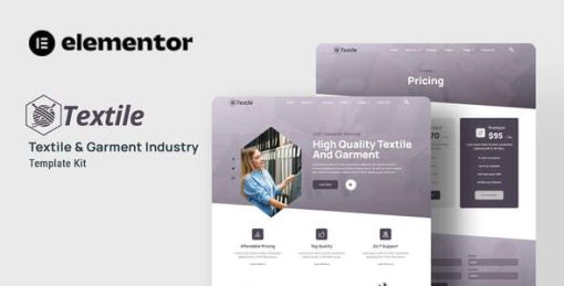 Textiles – Garment Industry Elementor Template Kit
