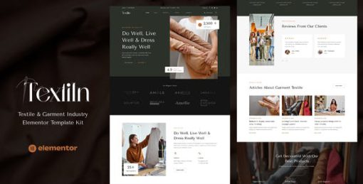 Textiln – Textile & Garment Industry Elementor Template Kit
